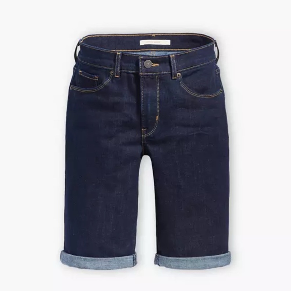 Levi’s Dark Wash Long Shorts